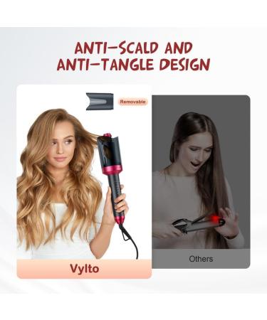 Automatic Curling Iron - 1 inch Auto Hair Curler with Ceramic Ionic Barrel 4 Heat Settings Auto Shut-Off & Anti-Scald | Fast Hair Styling - E8 - Buy Online on GoSupps.com