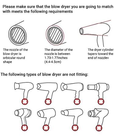 Universal Hand Shape Hair Dryer Diffuser | Premium Hair Styling Tool - Black - Buy Online on GoSupps.com