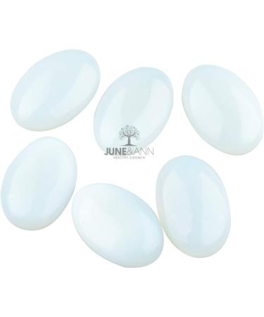 June&Ann Opalite Palm Stones - Healing Gemstone Therapy for Chakra Balancing - Buy Online on GoSupps.com