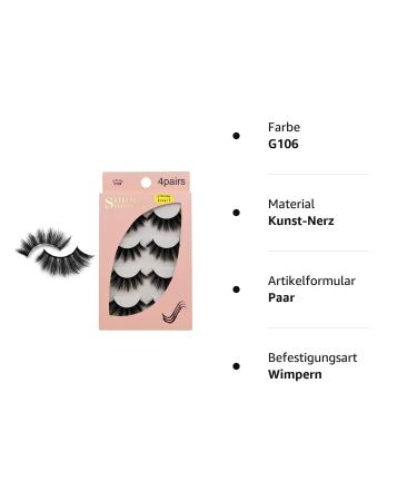 Thick Long 3D False Eyelashes - 4 Pairs Reusable Black Imitation Water Mane - International Shipping Available - Buy Online on GoSupps.com