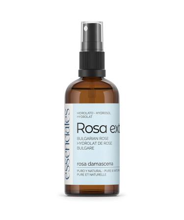 Essenciales Essenciales - Hydrolate and Extra Damask Rose Water (Rosa Damascena) Organic 100 ml | 100% Pure and Natural - Certified Organic and Ecological - Alcohol Free