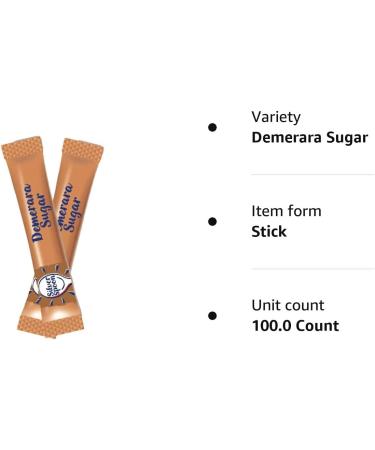 100 Silverspoon Demerara Sugar Stick Sachets - 100 Count - Buy Online on GoSupps.com
