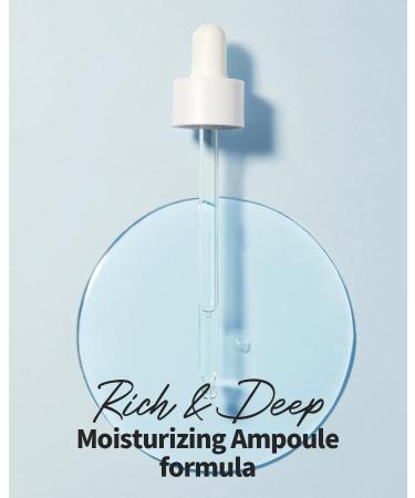 WELLAGE Real Hyaluronic Blue Ampoule 100 - Fragrance-Free Hyaluronic Acid Serum for Sensitive Dry Skin - 100ml (3.38 fl.oz.) - Hydrating & Non-Sticky Formula - Removes Impurities & Provides Stable Moisture Absorption - Buy Online on GoSupps.com