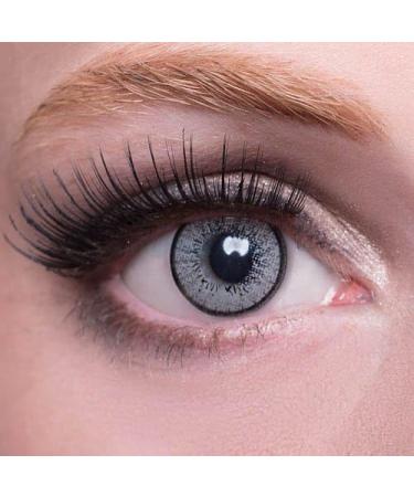 Matlens EOS Gray Colored Contact Lenses - 2 Lenses 1 Care Product 50ml - 500 -5.0 Diopters - Perfect for a Vibrant Look - Buy Online on GoSupps.com