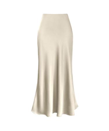 Women Maxirock Simple Winter Rock Chiffon Swing Bell Rock Adjustable Top Time of Straped Winter Tell skirt winter skirt midi winter skirt fold skirt beige xxl