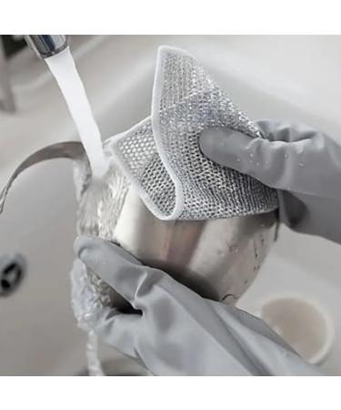 Plushzen Dish Cloths Non Scratch Wire Dish Cloth Plushzen Wire Dishcloth Plushzen Multifunctional Non-Scratch Wire Dishcloth Miracle Wire Cleaning Cloths (5PCS) - Buy Online on GoSupps.com