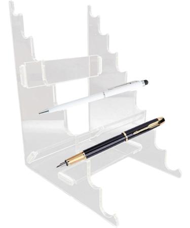 Stand 9-Slots Nail Art Acrylic Holder Clear Display Rack Organizer for Holding Eyebrow Makeup Brush Lxury - Buy Online on GoSupps.com