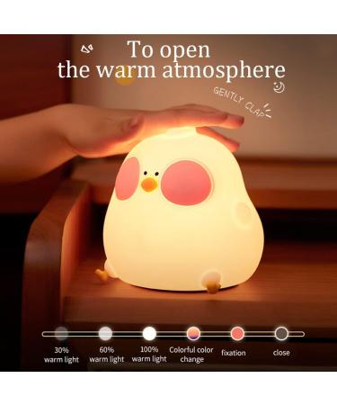 URAQT Cooku Chick Night Light - Portable 7 Colour Changing Baby Night Light with Remote, Timer & Dimmable Silicone Lamp for Kids - Perfect for Baby, Children & Teenager Room Decor - Buy Online on GoSupps.com