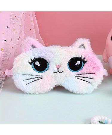 Kids Unicorn Eye Mask for Sleeping | Soft Plush Blindfold for Girls & Toddlers | Cute Animal Sleep Eye Cover for Travel - Buy Online on GoSupps.com