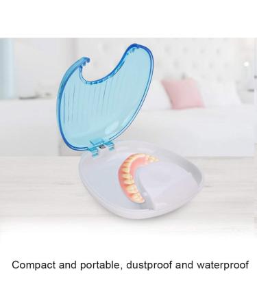 Orthodontic Storage Case - Portable Waterproof Mouthpiece Compressor Box with Press Lock Design (Sky Blue & White) - 1 PC - Buy Online on GoSupps.com