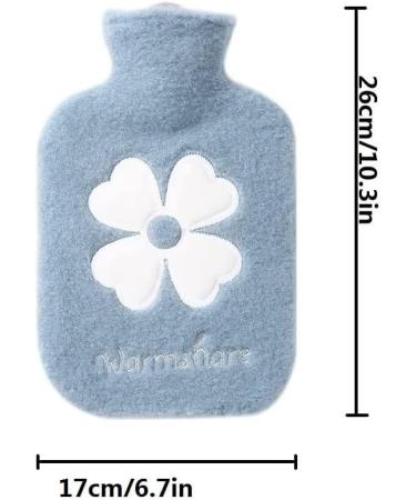 Coolon 2-in-1 Hot Water Bottle with Cover - 1000ML Blue - for Cold & Hot Compress - Great Gift for Women, Seniors & Children - Buy Online on GoSupps.com