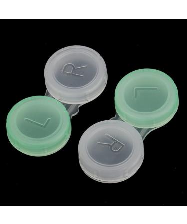 SM SunniMix 10pcs Green Transparent Contact Lens Case - Durable Storage Containers for Safe Lens Care - Buy Online on GoSupps.com
