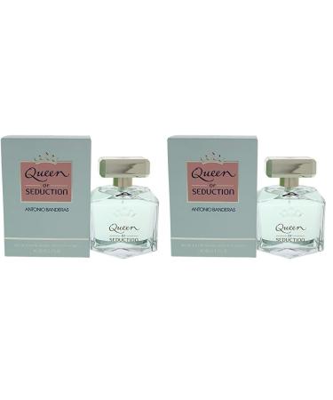 Antonio Banderas Eau De Toilette Spray for Women Queen Of Seduction 2.7 oz (Pack of 2) Queen of Seduction 2.7 Fl Oz (Pack of 2)