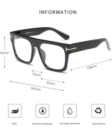 Jurchio Unisex Classic Glasses | Vintage Space Frame | Blue Light Filter | Clear Glasses with Case - Buy Online on GoSupps.com
