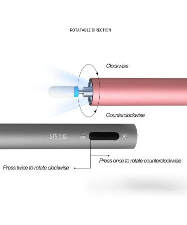USB12000RPM Portable Electric Storage Sander Compact Efile Handpiece Professional Manicure Pedicure Nail File Drill Kit for Acrylic Electric Nail Drill Blue - Buy Online on GoSupps.com