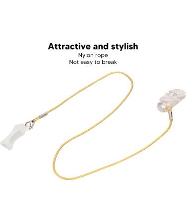 Zjchao Acoustics Amplifier Lanyard - Transparent Orange Clip for Seniors & Children | Moneural Loss Prevention - Buy Online on GoSupps.com