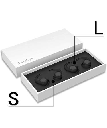 Soft Silicone Reusable Noise Cancelling Ear Plugs for Sleeping - 2 Pairs Black - Buy Online on GoSupps.com