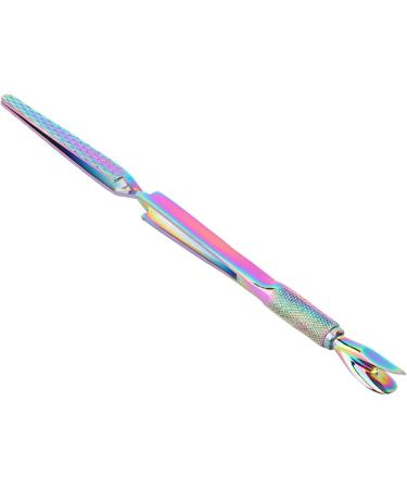 Nail Shaping Tweezers Double End Portable Nail Cuticle Pusher Stylish Look for Home (Multicolor) - Buy Online on GoSupps.com