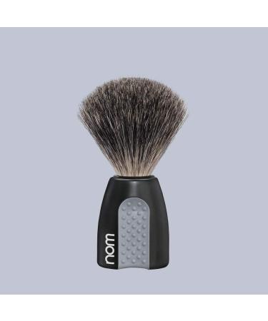 Nom ERIK Badger Hair Shaving Brush - Premium Black Pure Badger Brush for a Luxurious Shave | International Shipping Available - Buy Online on GoSupps.com