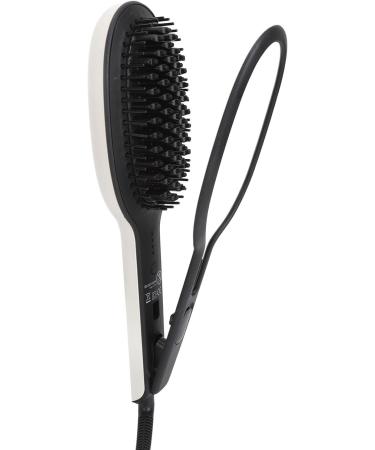 Curler Straightening Brush - Multi-Temperature Hair Straightener Thermal Brush for All Hair Types | US Plug 110V - Buy Online on GoSupps.com
