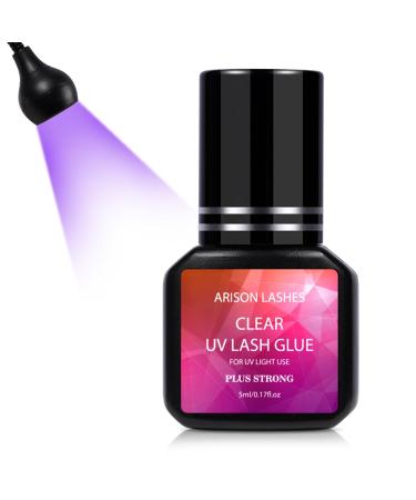 Eyeline extension UV eyelash glue 1 sec dry waterproof until the eyelashes only fall out of professional use must be uV light (5ml clear) ZiUV-Lashglue5