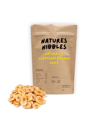 Dried Baked Banana Chips Naturally Sweetened 1 kg in Resealable Pouch Vegetarians - Baking - Granola - Breakfast - Snacking - Desserts - A Great Source of Magnesium Vitamin A and Iron.