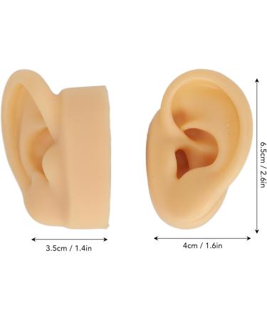 Flexible Silicone Ear Model for Earrings Earphones Display Lifelike Easy to Use Multifunctional Reusable Portable Practice Fake Ear Model (Light Beige) - Buy Online on GoSupps.com