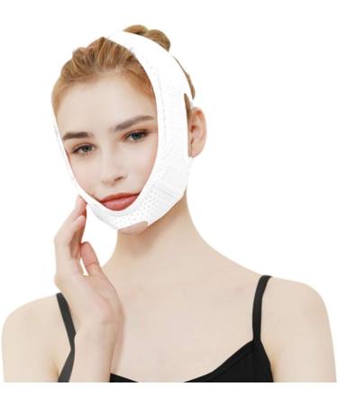 Face Lifting Slimming Belt Facial Cheek V Shape Lift Up Thin Mask Strap Face Line Double Chin Reduce White Picture 4 - Buy Online on GoSupps.com