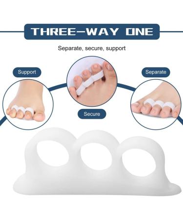 Magik 2 Bunion & Hammer Toe Straightener Splint - 4 Pairs (White+Nude) - Buy Online on GoSupps.com