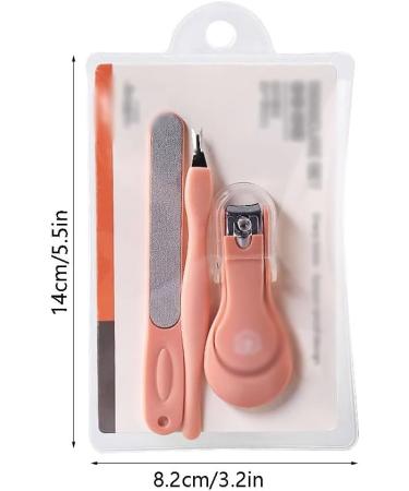 Nail Clippers Set Fingernail Toenail Clippers Set with Nail Cutter and Nail File for Everyday use Men and Women Pink - Buy Online on GoSupps.com