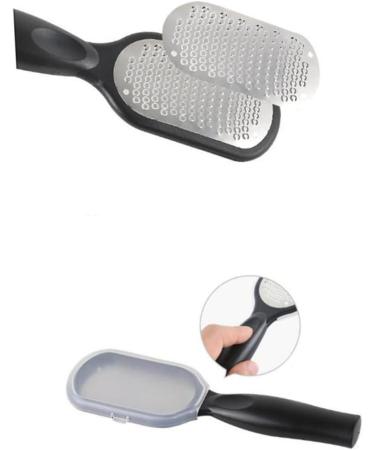 Housoutil 1pc Foot Rubbing Board Stainless Steel Foot File Essential Oil Diffuser Pads Callus Remover for Feet Scraper Stone Face Roller Dead Skin Remover Scrub White Exfoliating - Buy Online on GoSupps.com