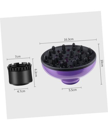 NOLITOY Hair Dryer Diffuser - Silicone Curly Hair Tool - Travel-Friendly Volume Hood - Purple Nylon Gale for Perfect Curls - Buy Online on GoSupps.com