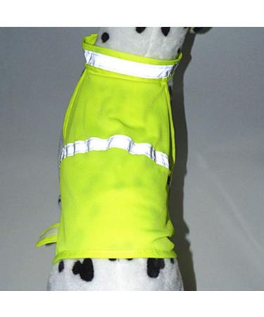 Villcase Reflective Safety Vest for Dogs - High Visibility Breathable Summer Clothing for Walking Running & Hiking - Fluorescent Yellow Size M - Buy Online on GoSupps.com