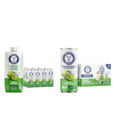 THIRSTY BUDDHA Coconut Water - Pure Coconut Water- Premium Coconut Water & THIRSTY BUDDHA Coconut Water- Pure Coconut Water- Premium Coconut Water- All Natural Hydration Electrolytes (12/490ml) Organic + Energy Drink