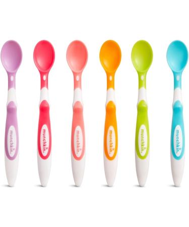Kilner Kids 110ml Glass Jars Set of 6 with Munchkin Soft Tip Baby Weaning Spoons - 6 Pieces - Buy Online on GoSupps.com