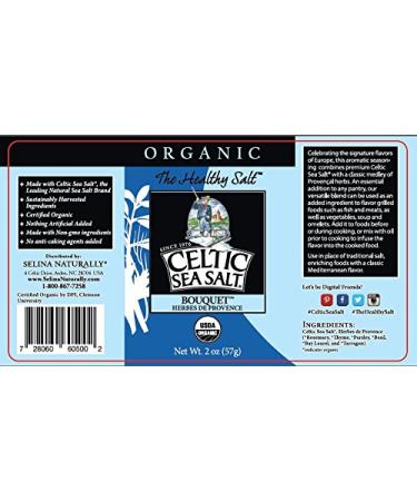 Celtic Sea Salt Gourmet Organic Shaker with Herbes de Provence - 2 Oz - Buy Online on GoSupps.com