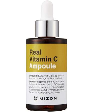  MIZON REAL VITAMIN C AMPOULE (30ml) Korean Skincare - Pure Vitamin C (19%) Brightening Serum - Complexion Correction - Nutrition & Hydration - Natural Ingredients - Buy Online on GoSupps.com
