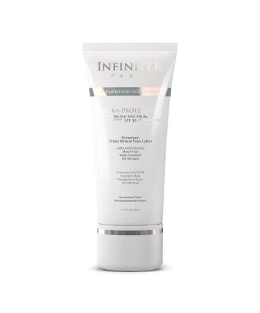 Infinitek Paris, Skin Care Face Sunscreen Tinted Mineral Lotion, SPF 50. 1.75 Fl Oz