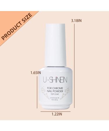 15ml Top Coat for Chrome Nail Powder | No Wipe High Gloss Gel Polish | Long Lasting Soak Off Nail Art | DIY Manicure Color B - Buy Online on GoSupps.com