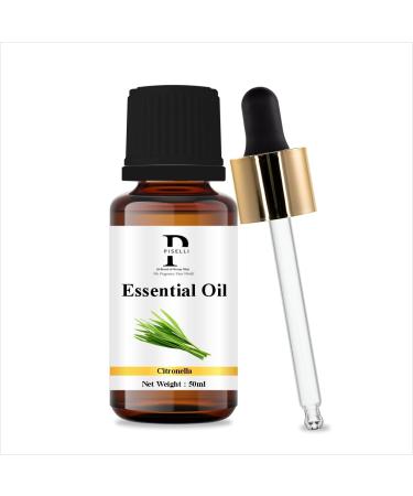 PISELLI Essential Oils Pure Essence: Unlocking The Secrets of Essential Oils - 30/50/100ml - 1.01/1.70/3.38 Fl Oz (30ml Citronella)