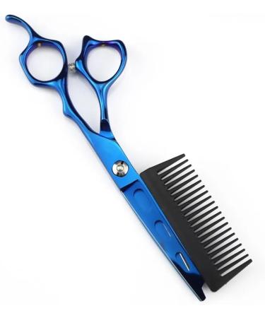 Hair Cutting Scissors 6 Inch Professional JP440c Steel Blue 2 in 1 Hair Scissors with Comb Haircut Barber Hair Cutting Shears Hairdresser Scissors Cutting Scisssor - Buy Online on GoSupps.com