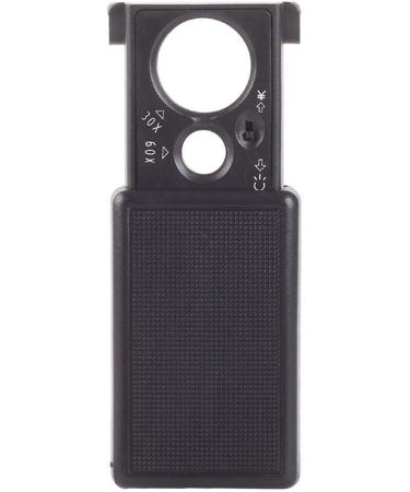 Portable Magnifying Glass 30X 60X Mini Handheld Reading Magnifier Small Portable Illuminated Magnifying Glass Jewelers Loupe with UV Black Light for Coin and Stamp Appraisal Counterfeit Detecti Good - Buy Online on GoSupps.com