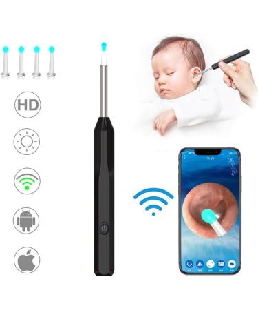High-Definition Ear Wax Removal Tool with Otoscope & LED Lights - 4 Spoons Compatible with iOS & Android - Buy Online on GoSupps.com