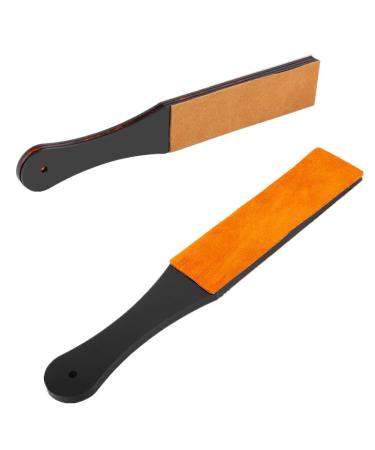 Leaving device leather grinding stones double PU leather plasticizer razor belt polishing tool leather sharper straight belt razor sharper
