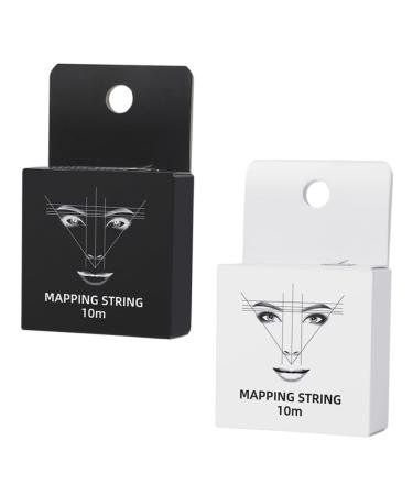 Beavorty 2pcs Ink Eye Brow Shaping Kit Eyebrow Measure Tool Eyebrow Drawing Ruler Auxiliary Tool