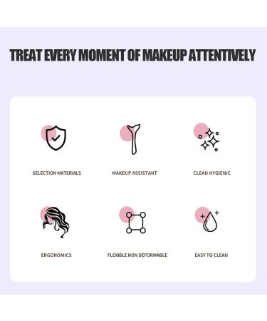 Mascara Shield Guard Silicone Eyeshadow Stencils Pad - Multifunctional Reusable Eyelash Lipstick Eyeshadow Applicators Aid Tool For Makeup Application Pink - Buy Online on GoSupps.com