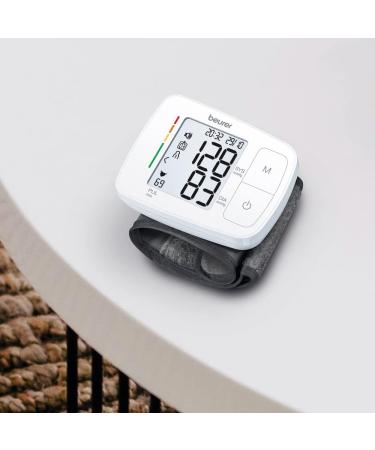 Beurer BC21 Wrist Blood Pressure Monitor with Voice Output | Arrhythmia Detection | Fully Automatic Measurement | WHO Risk Indicator | Certified Medical Device - White - Buy Online on GoSupps.com