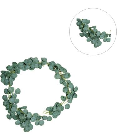 Zerodeko 1pc Garland Decor Artificial Plants Faux Eucalyptus Autumn Leaves Artificial Eucalyptus Spring Wreath for Front Door Artifical Green Leaves Wreath Green Leaf Wreath Arch Green 54x54cm - Buy Online on GoSupps.com