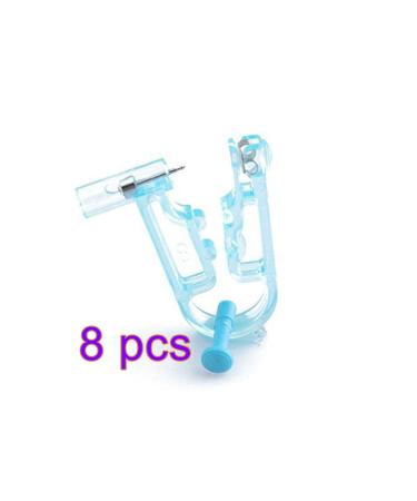 LOOCOO 8Pcs Disposable Ear Piercing Gun Set - Sterile, Painless, Non-infection, Non-inflammation - Blue - Buy Online on GoSupps.com