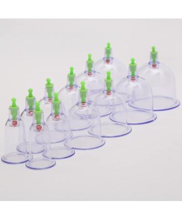 Cupping Set Extra-Thick Cupping Cup Chinese Acupoint Therapy Set Health Care for Home 1 Set - Buy Online on GoSupps.com